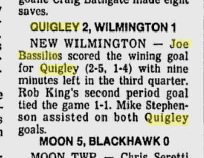 A close-up of a newspaper sports section highlighting a basketball game summary.
