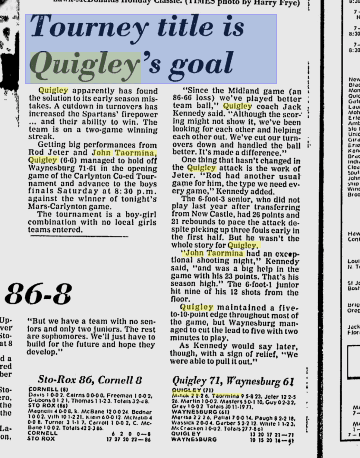 Newcastle's Quigley scores a decisive goal against Blackburn.